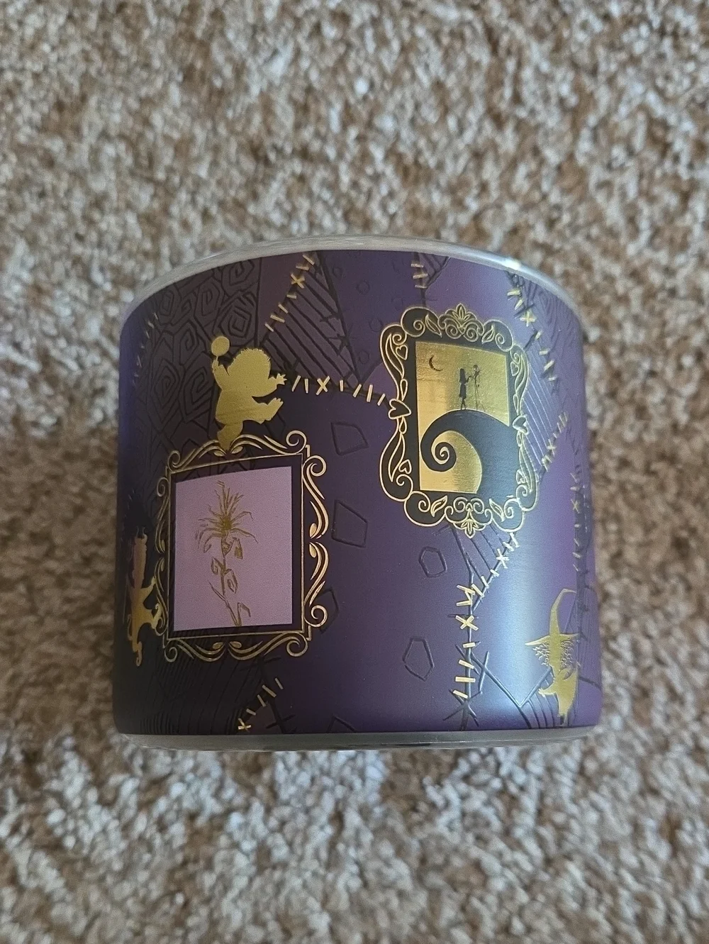 SALLY 3 Wick Candle The Nightmate Before Christmas + Bath & Body Works